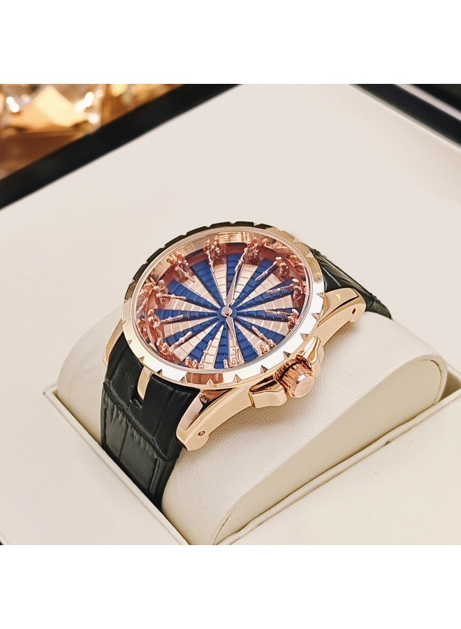 FENSIR Twelve Round Table Knight Watch Valentine's Day Gift for Boyfriend, Personalized Trendy Men's Quartz Watch