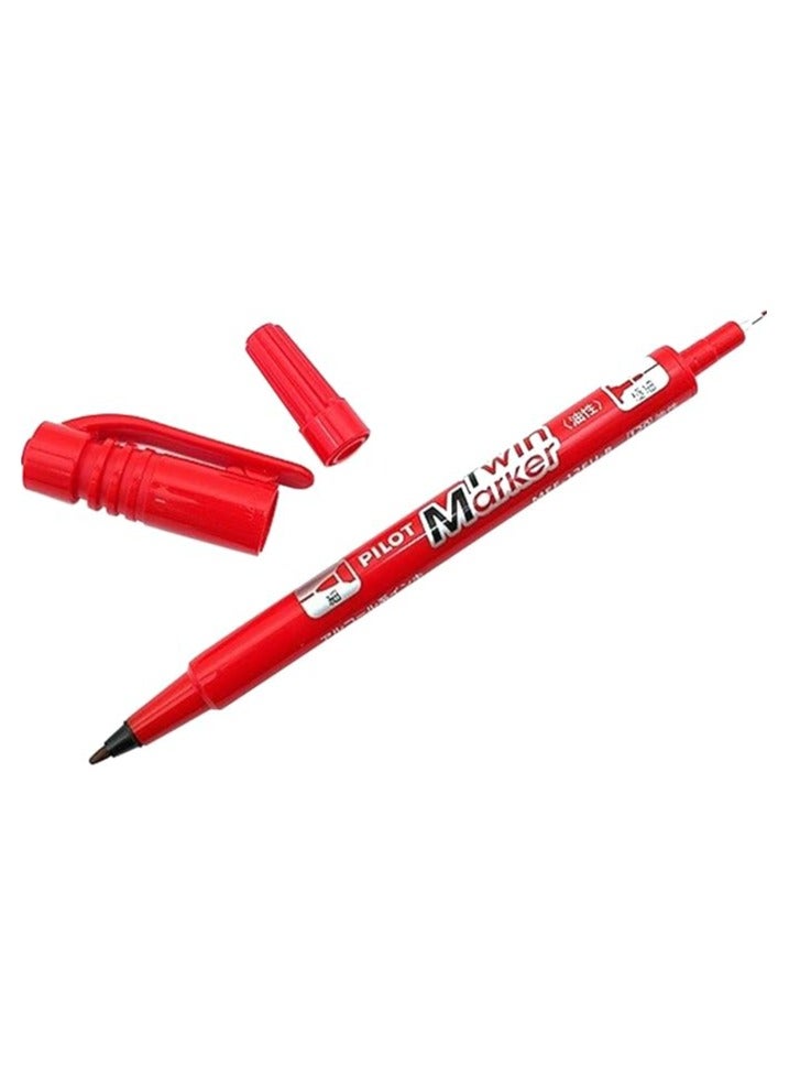 بايلوت توين ماركر أحمر، عبوة من 12 قطعة - Image 2