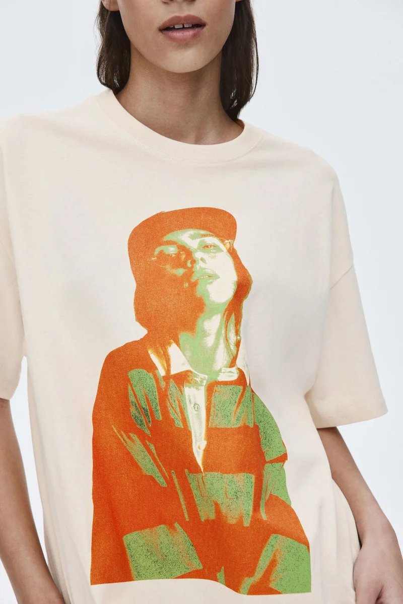 H&M Oversized printed T-shirt