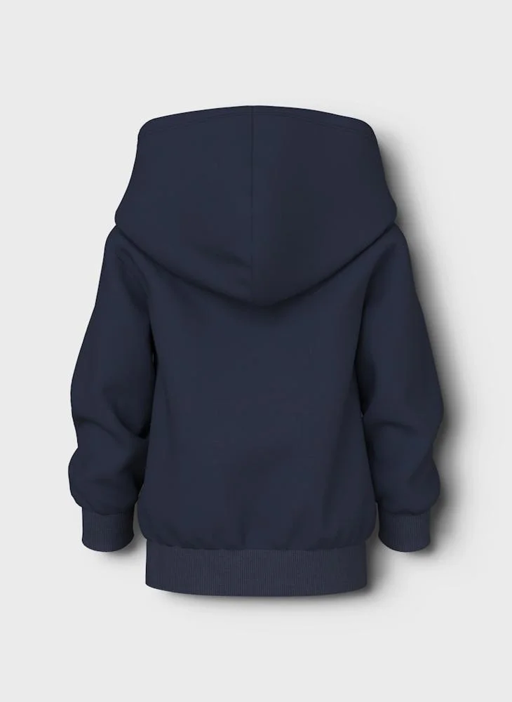 نيم ات هودي بسحاب مطبوع للأطفال