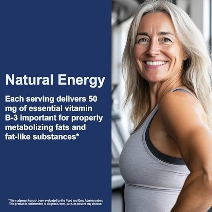 Carlson - Niacin, 50 mg, Supports Cholesterol Metabolism, Energy Production, Heart Health, Nerve Function, 300 Tablets - Image 5