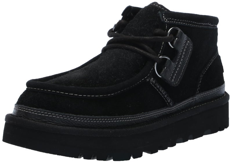 UGG Men's Hayden Moc Shoe, Black, 4