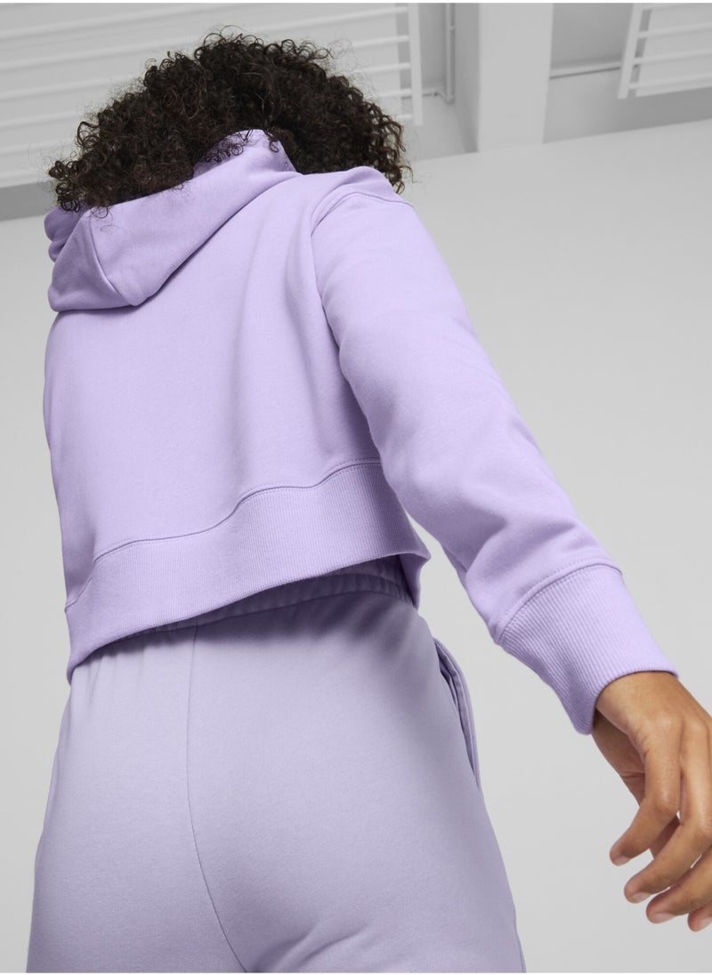 PUMA Classics Womens Cropped Hoodie  - Image 2
