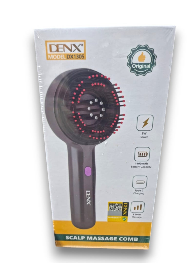 دينكس فرشاة تدليك فروة الرأس، جهاز تدليك فروة الرأس شياتسو مقاوم للماء وقابل لإعادة الشحن - Image 1