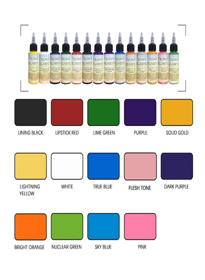 30ml / Bottle Professional T-a-t-t-o-o Makeup T-a-t-t-o-o Ink Body Art T-a-t-t-o-o Pigment - Image 5