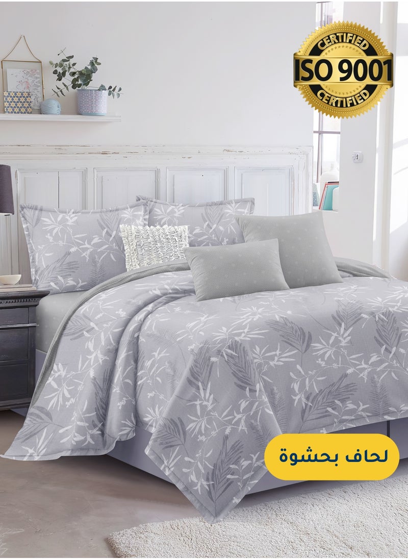 Master Home Textile - Microfiber Printed Comforter Sets, Fits 120 x 200 cm Single Size Bed, 4 Pcs, With Soft Filling, Celine Series - Image 1