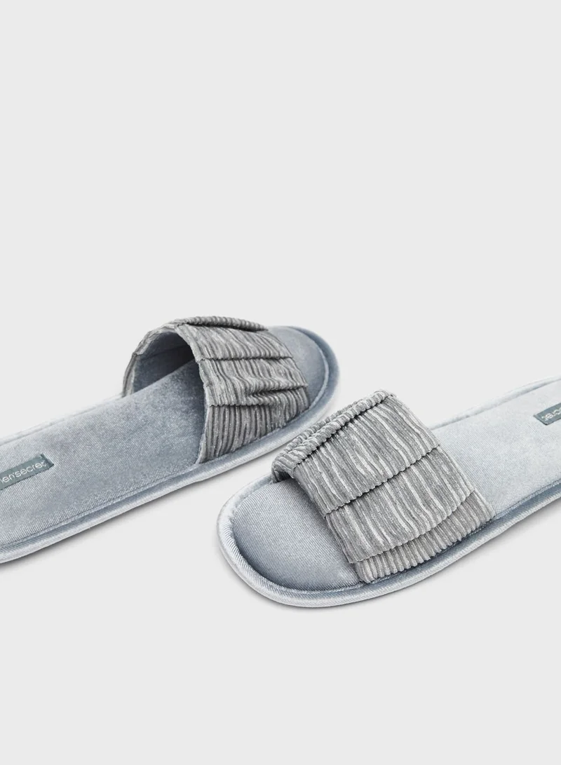women'secret Plateform Slip Ons Slipper