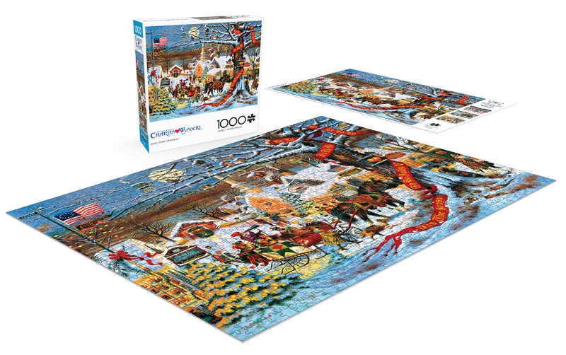 Buffalo Games - 1000 Piece Jigsaw Puzzle - Chrarles Wysocki Holiday Small Town Christmas - Challenging Holiday Scene Puzzles for Families and Adults - Image 3