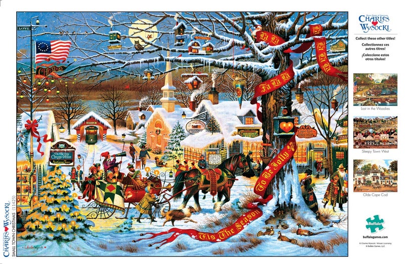 Buffalo Games - 1000 Piece Jigsaw Puzzle - Chrarles Wysocki Holiday Small Town Christmas - Challenging Holiday Scene Puzzles for Families and Adults - Image 4