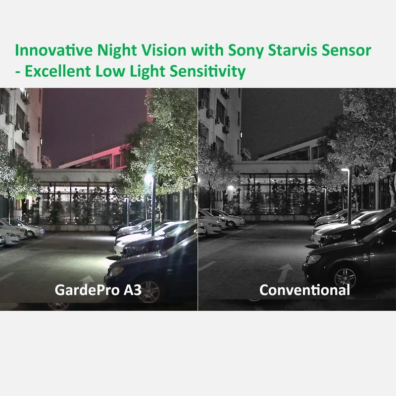 GardePro كاميرا جارد برو A3 للمسارات (غير خلوية، غير واي فاي)، 48 ميجابكسل صورة و 1296P فيديو عالي الدقة، 0.1 ثانية تفعيل، رؤية ليلية بدون توهج حتى 100 قدم، كاميرا للحياة البرية تعمل بالحركة - Image 3