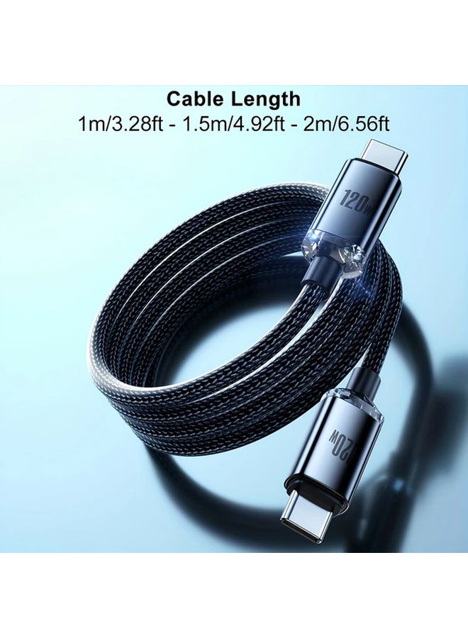 6A USB C to C Fast Charging Cable 3 28ft for Samsung iPhone 15 MacBook iPad Pro - Image 2