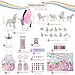 BONNYCO Unicorns Gifts for Girls Painting Kit with 18 Figurines Painting for Kids with Glow in The Dark Girl Toys 3 4 5 6 7 8 9 10 Years Crafts Kids Gifts Birthday Christmas Unicorn Toys Nias - Image 4
