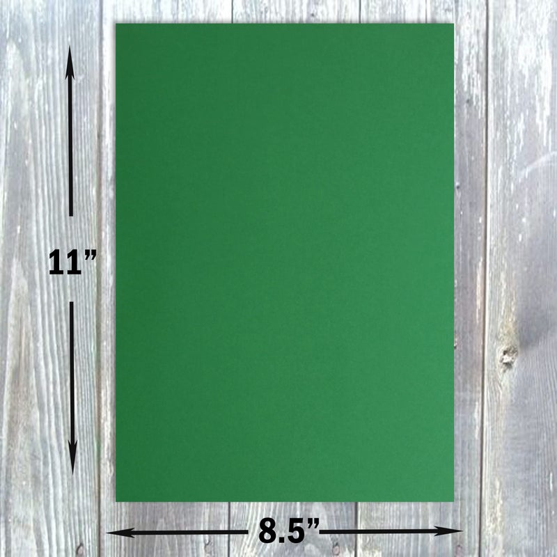 Hamilco Colored Cardstock Scrapbook Paper 8.5" x 11" Brilliant Green Color Card Stock Paper 50 Pack - Image 1