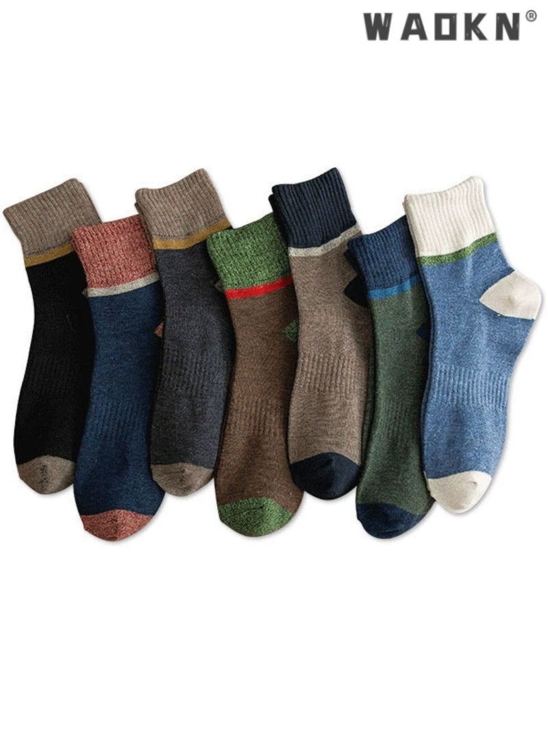 دبليو أيه أو كي أن جوارب رياضية للرجال (عبوة من 7 قطع) - قصة قصيرة، مقاومة للعرق، مقاومة للرائحة، مريحة طوال المواسم - مثالية لأنماط الحياة النشطة والجري والارتداء اليومي - مجموعة الجوارب المثالية للرجال - Image 2