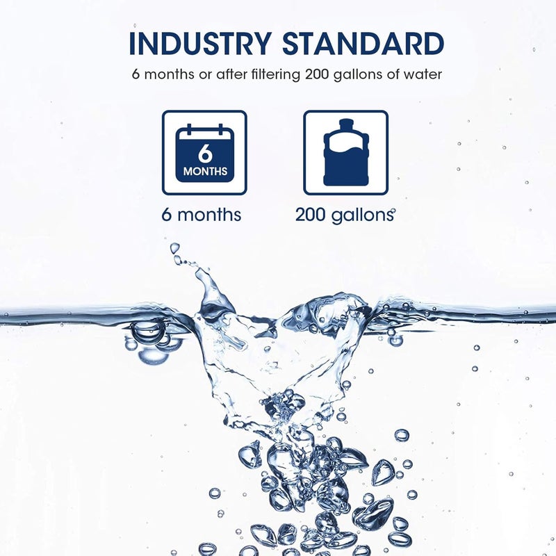 MARRIOTTO فلتر مياه الثلاجة MARRIOTTO MRW1 متوافق مع Whirlpool W10295370A، EDR1RXD1، الفلتر 1، W10295370، P4RFWB، P8RFWB2L، 46-9930، 46-9081 | عبوة من 1 - Image 3