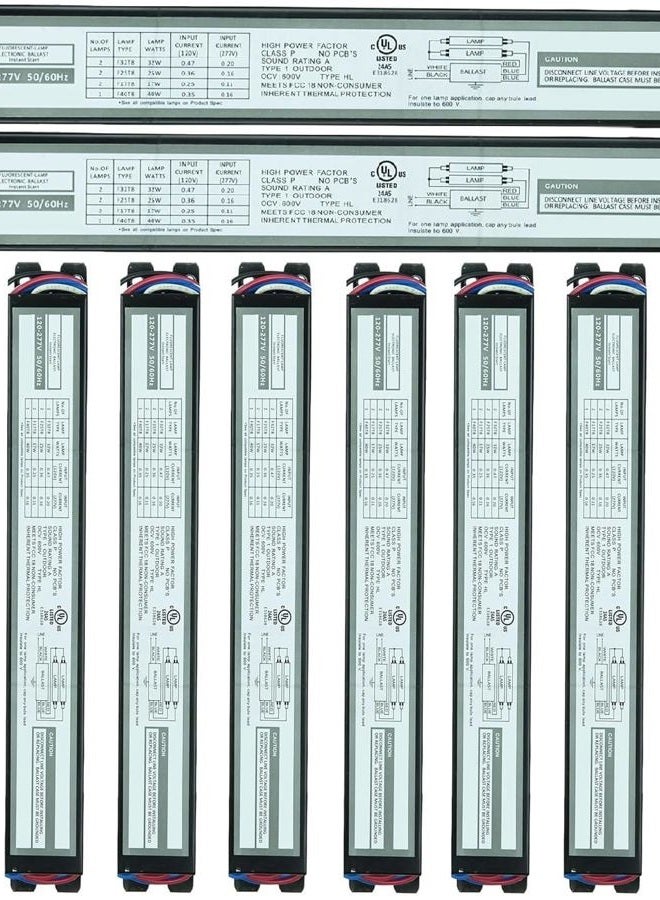 Ciata 10 Pack Replacement for ICN2P32N, 120-277V, 50-60Hz Input Frequency, Electronic Fluorescent Light Ballast for 2 F32T8 Lamp Type, Automatic Restart Ballast Box, Ballast for Fluorescent light 2 Lamp T8 - Image 1