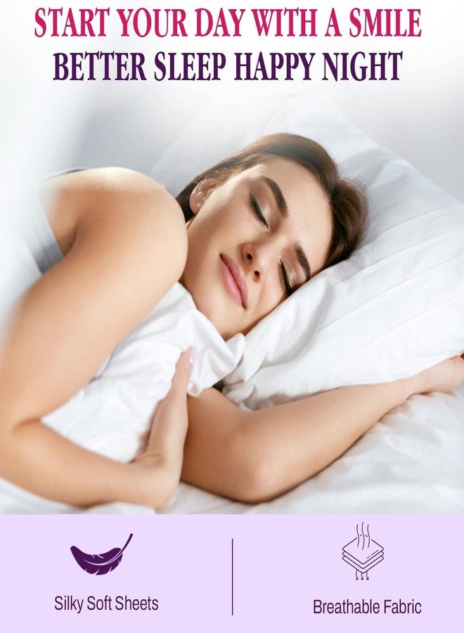 Sheets Stargazer Queen Fitted Sheet Only, 1000 Thread Count Egyptian Cotton Fitted Sheet Queen, Breathable & Soft Fitted Sheets, 18 Inch Deep Pocket Queen Fitted Sheet White - Image 5