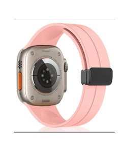 Apple watch strap with magnetic closure  size 42/44/45/49  pink