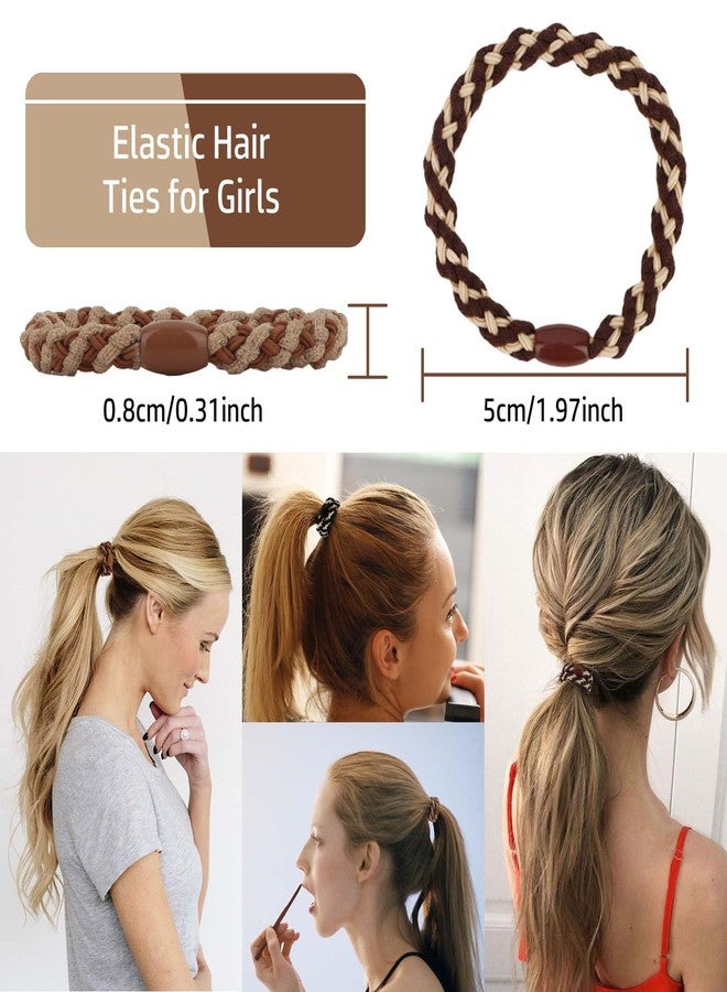 AMCAMI 30 PCS Boho hair ties for women hair ties for thick hair Ponytail Holders Elastic Hair Ties Wrist Hair Bands for Thick Hair Stylish Hair Elastics Cute Hair Ties - Image 3