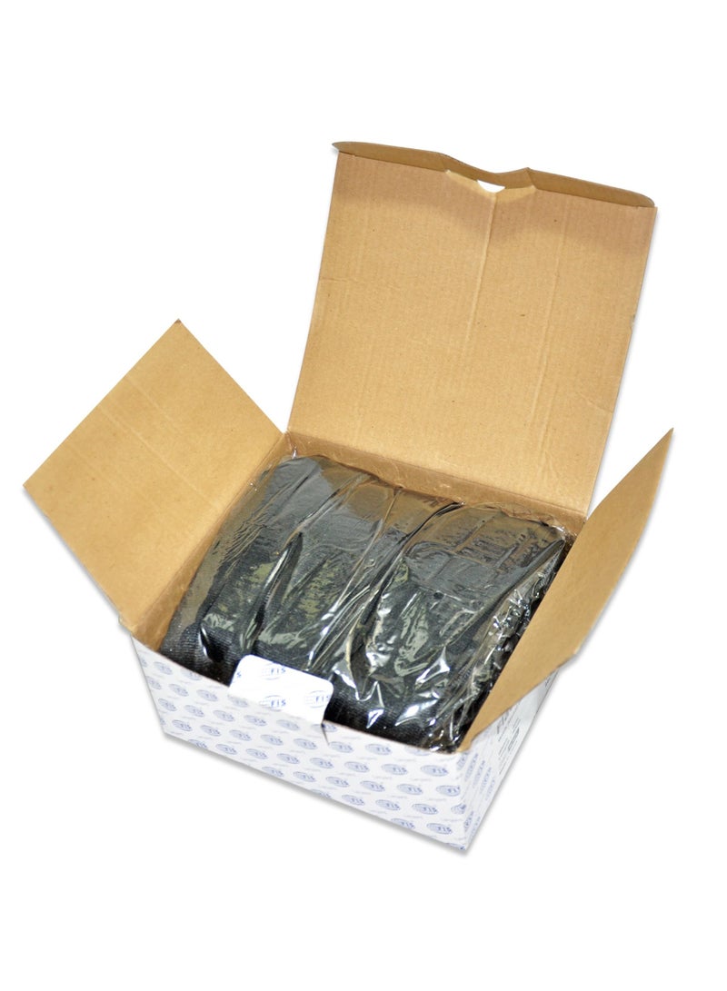 FIS عبوة من 50 قطعة حبل مسطح مع خطاف وقفل أمان لحامل الشارة باللون الأسود - Image 3