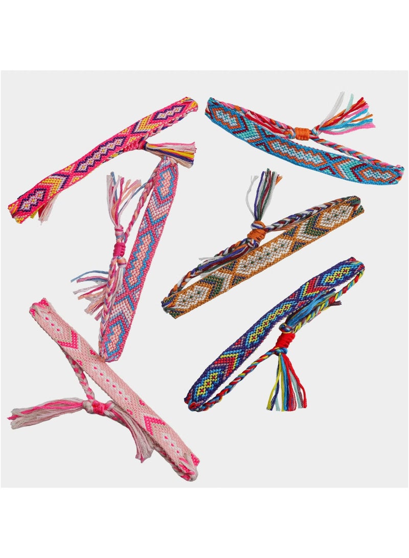 GMORO 12 Pcs Nepal Woven Friendship Bracelets Handmade Braided String Adjustable Bulk Bracelet for Women Kids Girls - Image 5