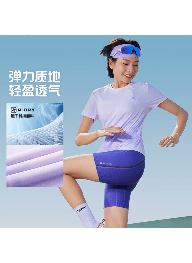 PEAK Women'S Lightweight Running & Fitness Short-Sleeve Tee - Breathable Quick-Dry Knit For Summer/Fall - Image 3