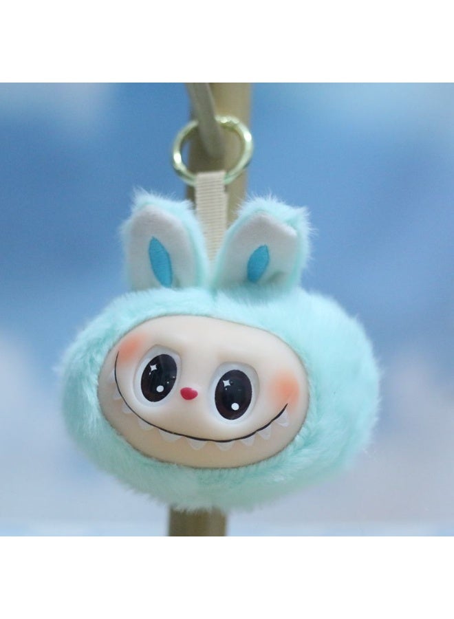 Cute Rubberized Second-generation Labubu Plush Toy Figurines Bag Pendants Keychains Dolls - Image 1