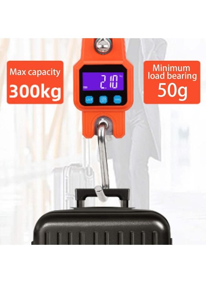 Arabest - WH-C06 Rechargeable Digital Hanging Scale Mini Crane Scale Electronic Hook Scale for Home(Orange ) - Image 1
