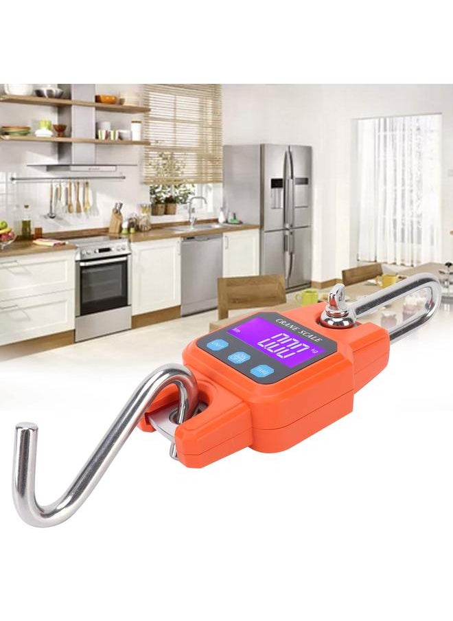 Arabest - WH-C06 Rechargeable Digital Hanging Scale Mini Crane Scale Electronic Hook Scale for Home(Orange ) - Image 1