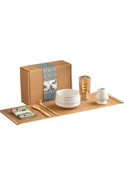 Japanese Matcha Whisk and Bowl Set 7pcs Matcha Kit Tea Set