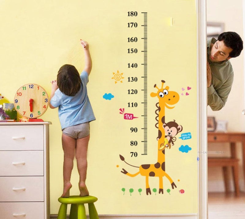 Decals Design 'Kids Giraffe Height Chart' Wall Sticker (PVC Vinyl, 50 cm x 70 cm),Multicolour - Image 2