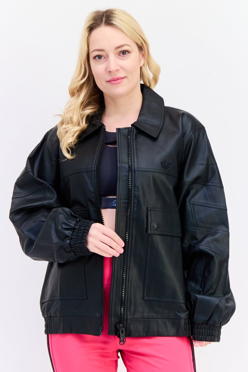 adidas Originals Women Sportswear Fit Long Sleeves Outdoor Jacket, Black  - Image 1