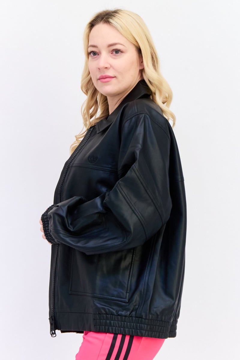 adidas Originals Women Sportswear Fit Long Sleeves Outdoor Jacket, Black  - Image 2