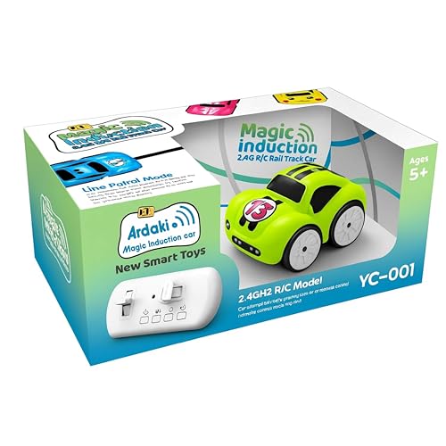 ARDAKI Rechargeable Smart Sensor Mini Car for Kids | Magic Induction RC Intelligent Sensor Mini Car with Smart Music & LED Lighting | Educational Racing Toy Gift for Boys & Girls - Image 1