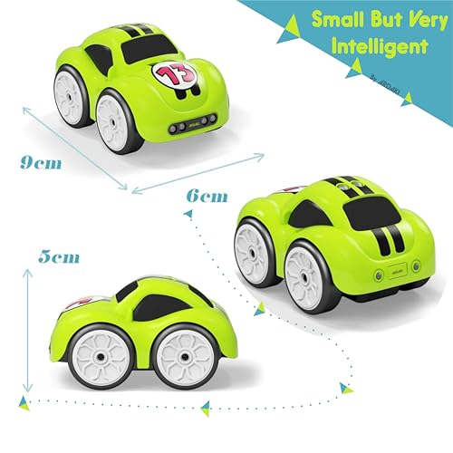 ARDAKI Rechargeable Smart Sensor Mini Car for Kids | Magic Induction RC Intelligent Sensor Mini Car with Smart Music & LED Lighting | Educational Racing Toy Gift for Boys & Girls - Image 2