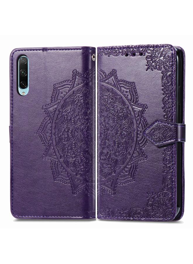 اس-توب جراب هاتف Honor 30i من الجلد المنقوش بزهرة ماندالا - Image 2