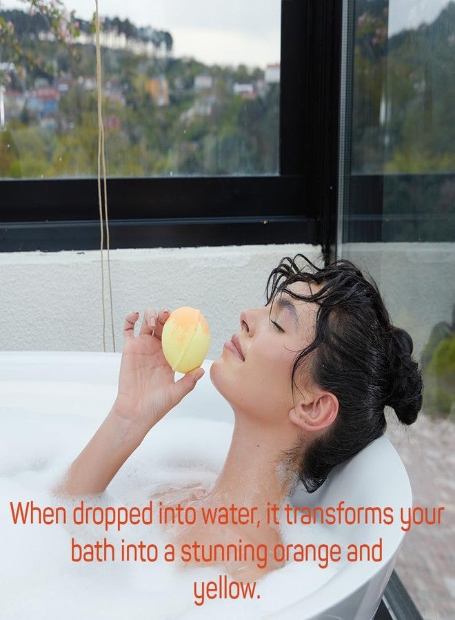 Balmy Mango Pineapple Bath Bomb - Tropical Scented Fizzy with Vitamin E & Glycerin, Moisturizing 5.6 oz - Image 5