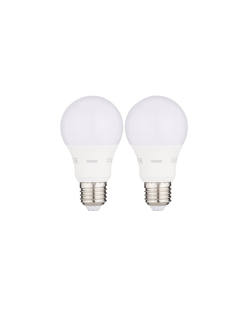 Osram Osram LED Value Classics A (9w) Frosted LED lamp, Warm White - Pack of 2, OS-LED-9W-WW-FS-2PCS,  - Image 2