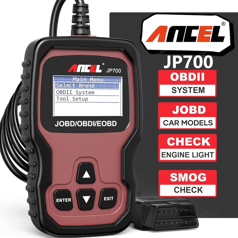 Ancel جهاز فحص السيارات اليابانية ANCEL JP700 JOBD OBD2 لتويوتا، نيسان، هوندا، مازدا، سوبارو - Image 1