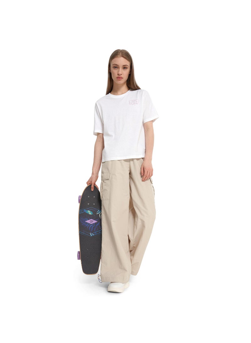 Termit تي شيرت نسائي أبيض EU 50-52، تيرميت، قماش قطن ناعم، تصميم فضفاض، مريح وأنيق للأنشطة الخارجية ومتعة الصيف - Image 4