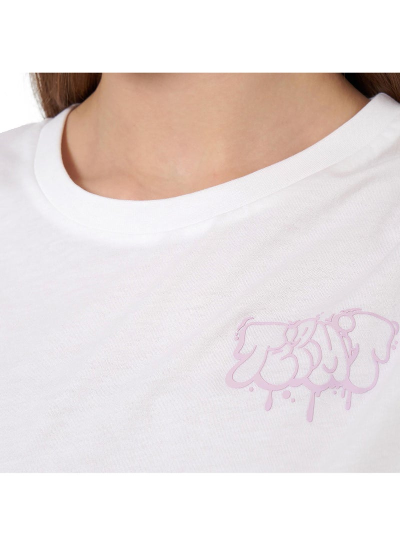 Termit تي شيرت نسائي أبيض EU 50-52، تيرميت، قماش قطن ناعم، تصميم فضفاض، مريح وأنيق للأنشطة الخارجية ومتعة الصيف - Image 5