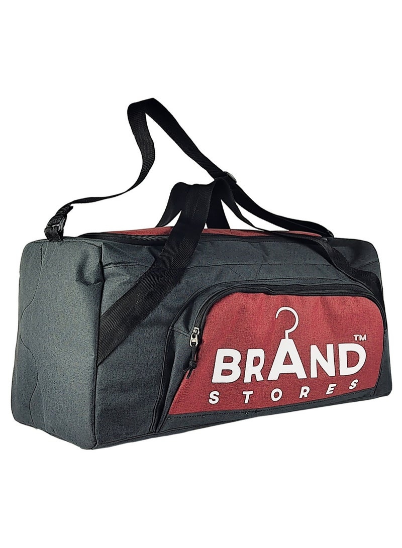 Brand Stores Travel Duffel Bag - Large Size 65 Cm-Burgundy& Black  - Image 1