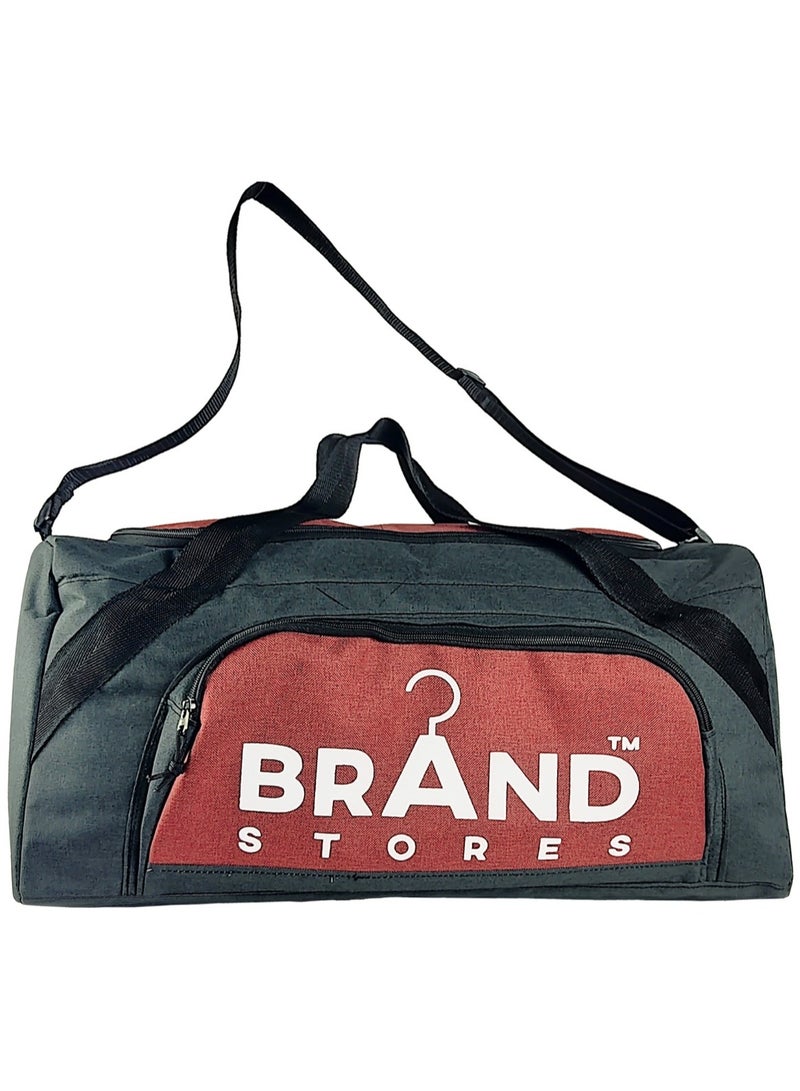 Brand Stores Travel Duffel Bag - Large Size 65 Cm-Burgundy& Black  - Image 2