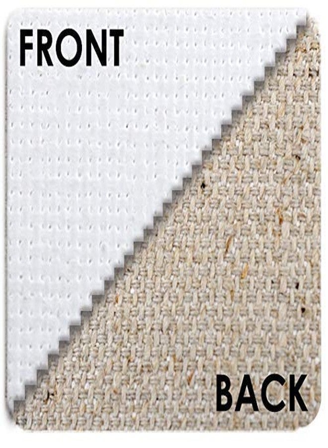 EASCAN ART Cotton Medium Grain White Primed Stretched Canvas 10 Oz (20" x 24", Linen) - Image 2