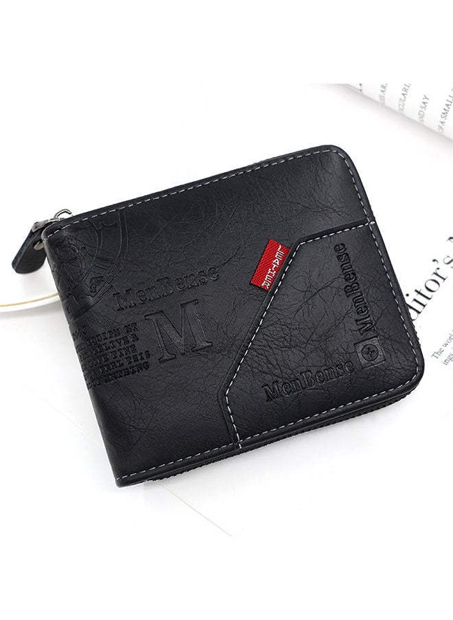 MenBense - Men's Wallet Short Wallet Card Bag Certificate Bag 11.5*10*3cm - Image 1