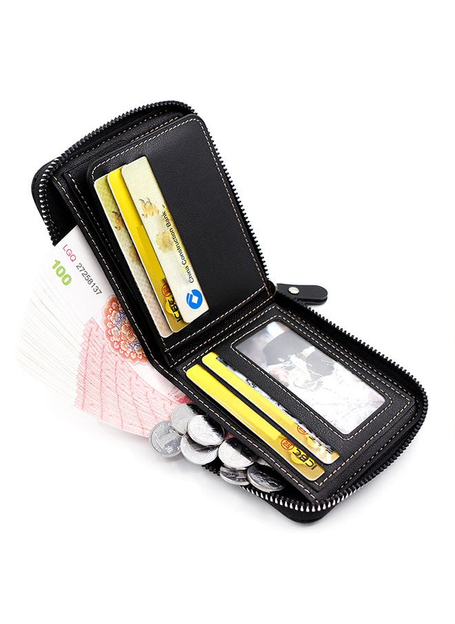 MenBense - Men's Wallet Short Wallet Card Bag Certificate Bag 11.5*10*3cm - Image 1