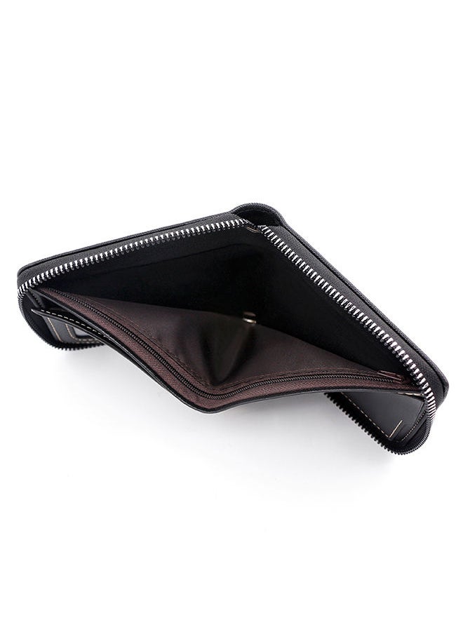 MenBense - Men's Wallet Short Wallet Card Bag Certificate Bag 11.5*10*3cm - Image 1