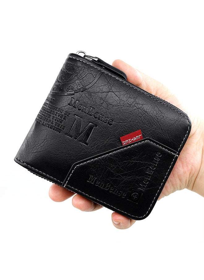 MenBense - Men's Wallet Short Wallet Card Bag Certificate Bag 11.5*10*3cm - Image 1