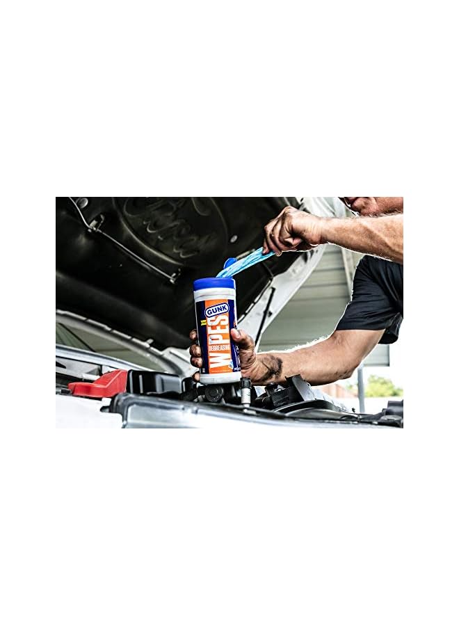 Gunk Engine Degreaser Wipes 30 Wipes - Image 4