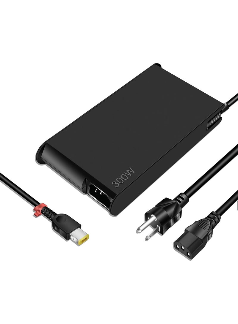 Terabyte 300W AC Charger for Lenovo Legion Pro 5 5i 7 7i Legion Slim 7 7i 5 5i Legion 7 7i 5 5i Lenovo 300W Charger ADL300SDC3A Power Supply Adapter Cord - Image 1